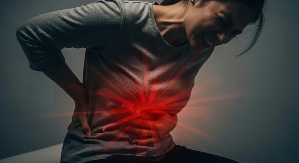 Dor na coluna pode irradiar para o abdômen